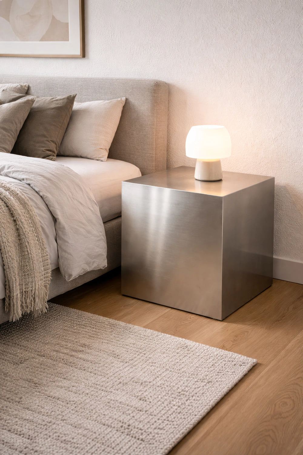 Beistelltisch ISRA aus Aluminium 45 × 45 × 45 cm – Ansicht 3